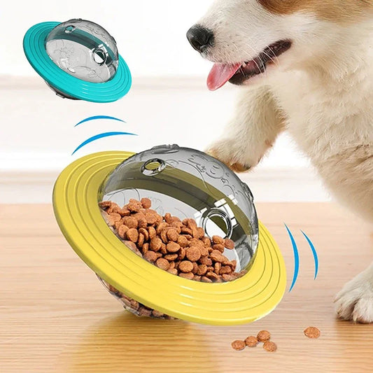 Dog UFO Toy.  Fun Food Ball Two-in-one Flying Disk.  Interactive Improve IQ Toys for Small Medium Big Dogs