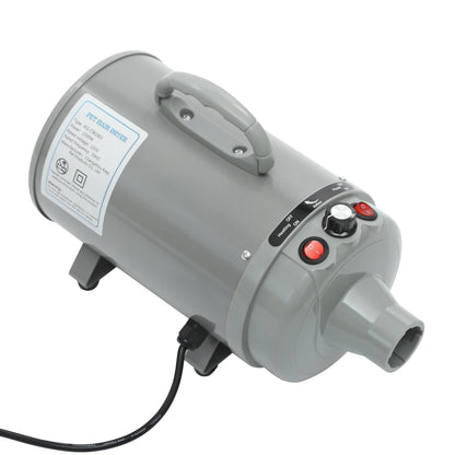 2200W Electric Pets Hair Dryer. Adjustable Wind, Two Temperature Levels, 4 Nozzles Dogs Cats