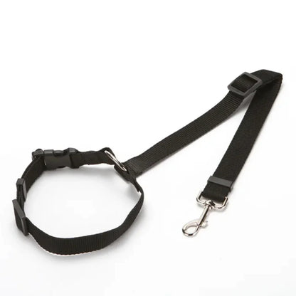 Two-in-one Nylon Adjustable Dogs Harness, Collar.  Car Seat Belt Lead Leash