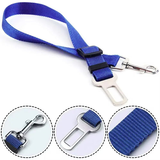 Dog Car Seat Belt. Travel Pets Accessories Dog Leash Collar Breakaway