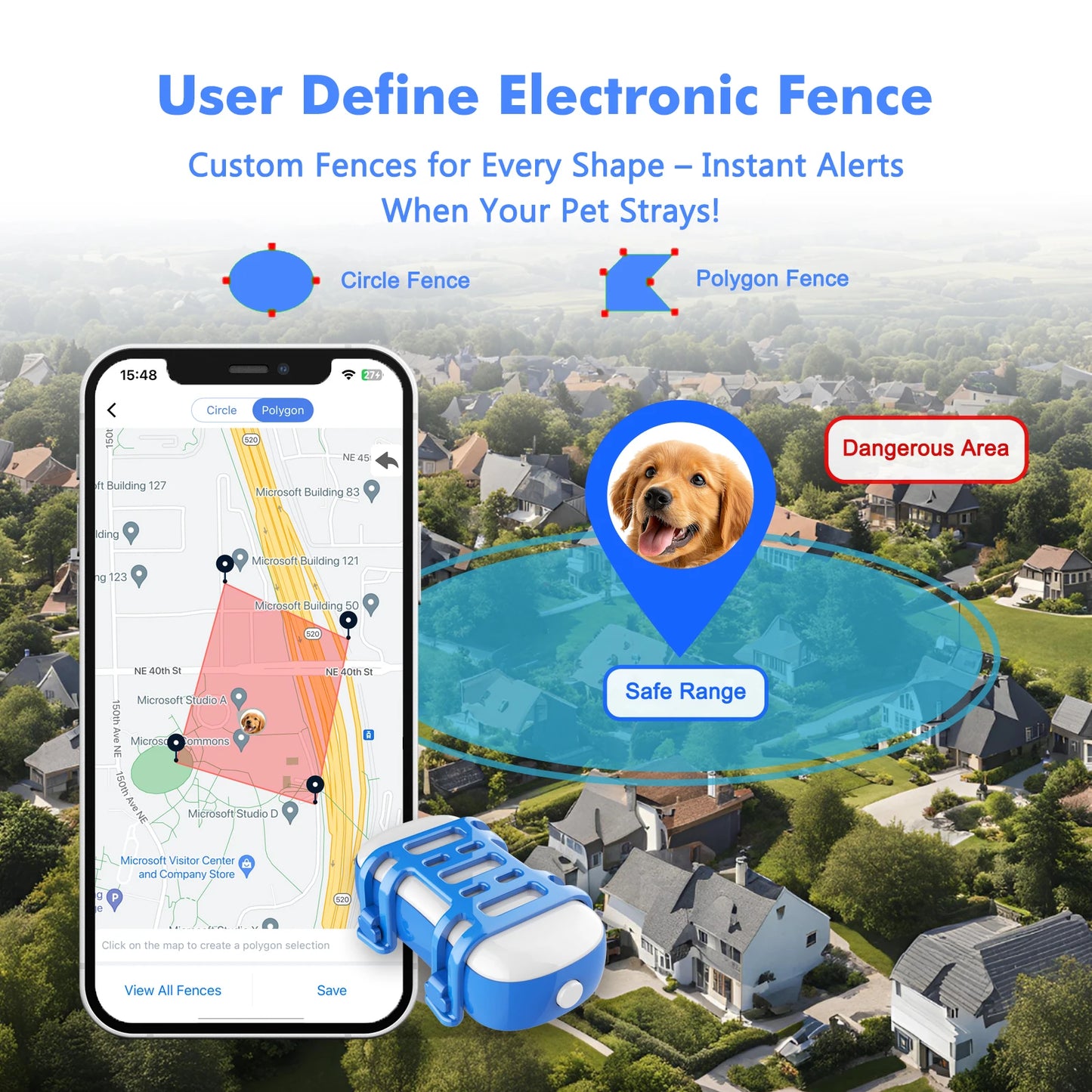 4G Mini GPS Tracker for Dot Cat – Waterproof Live Locator with Android & iOS App, Light & Sound Search, Subscription Needed