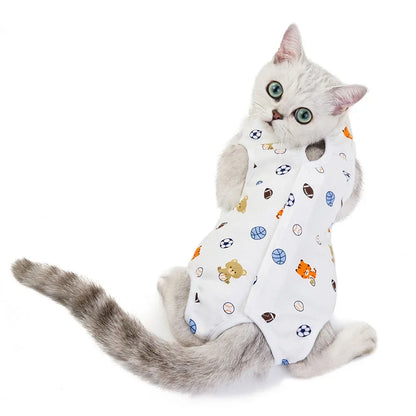 Recovery Suit for Pets E-Collar Alternative, Abdominal Skin Anti Licking Pajamas