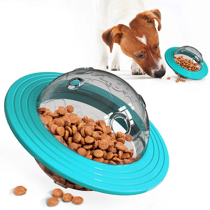 Dog UFO Toy.  Fun Food Ball Two-in-one Flying Disk.  Interactive Improve IQ Toys for Small Medium Big Dogs