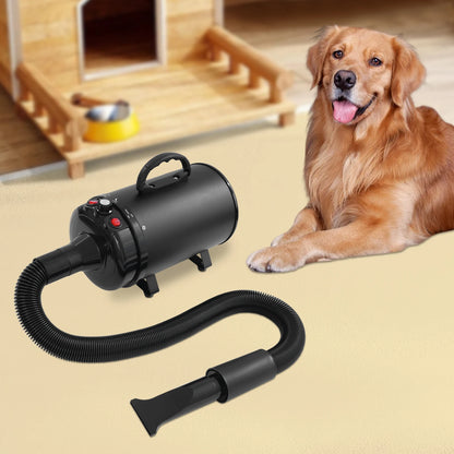 2200W Electric Pets Hair Dryer. Adjustable Wind, Two Temperature Levels, 4 Nozzles Dogs Cats
