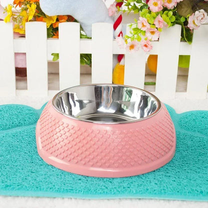 Mat Cute Feeding Dog PVC Dish Bowl Claw-shaped