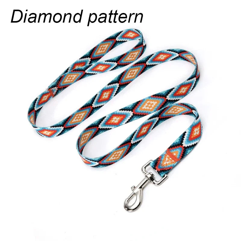 Striped, Pattern Collar Leash Traction rope Pet Cat Harnesses Leads Dog leash