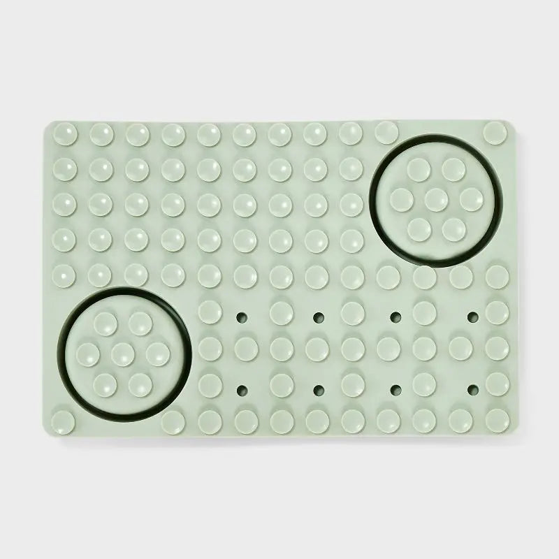 Slow Lick Mat for Dogs Silicone Feeding Mat with Textured Bowls BPA Free Interactive