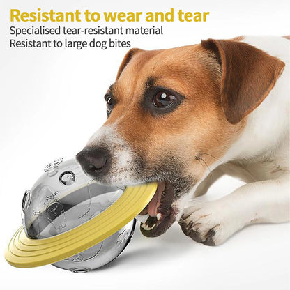 Dog UFO Toy.  Fun Food Ball Two-in-one Flying Disk.  Interactive Improve IQ Toys for Small Medium Big Dogs