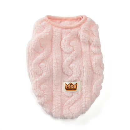 Fleece Dog Jacket For Small Medium Dogs Cats. Autumn Winter Vest Clothing