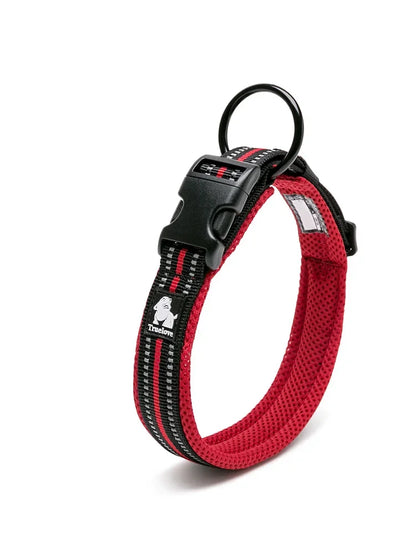 Pet Dog Collar Nylon Adjustable Webbing Padded Soft Reflective Durable Heavy Duty Training Custom Luxury Cat