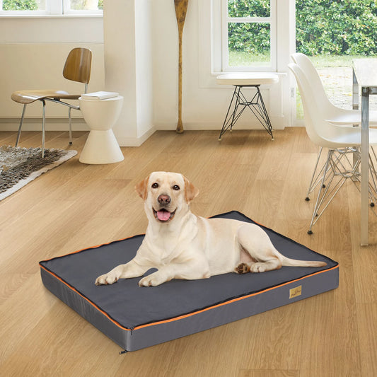 Dog Bed  Large Padded Orthopedic Dog Bed Foam Cushion Pets Pillow Bed with Washable Cover