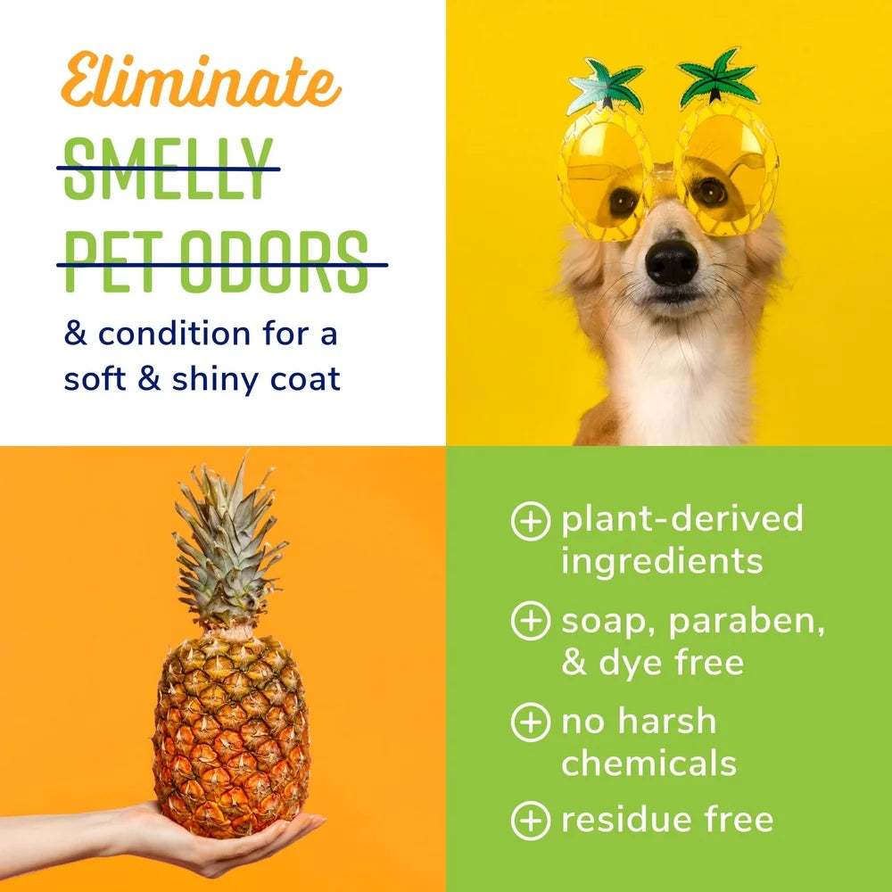 Fresh Soothing Tropical Breeze Deodorizing Spray 8oz Eliminates Odors Moisturizes Pets Coat Long Lasting Scent Plant Based