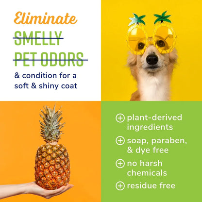 Fresh Soothing Tropical Breeze Deodorizing Spray 8oz Eliminates Odors Moisturizes Pets Coat Long Lasting Scent Plant Based