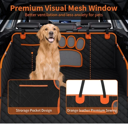 Dog Seat Cover, Pet Dog Seat Cover, Hammock Heavy Duty Scratch Resistant Anti Slip Durable Soft Pet Rear Seat Cover for Cars, Tr