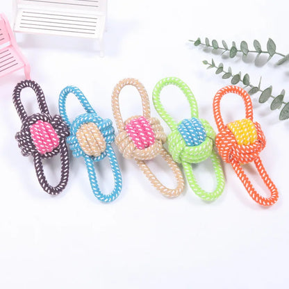 Interactive Cotton Rope Mini Toys.  Ball for Dogs. Chew Toy for Large Small Dogs