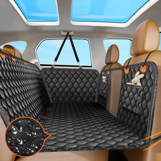 Back Seat Extender for Dogs. Holds 400LBS, Non-Slip Hardbottom Waterproof