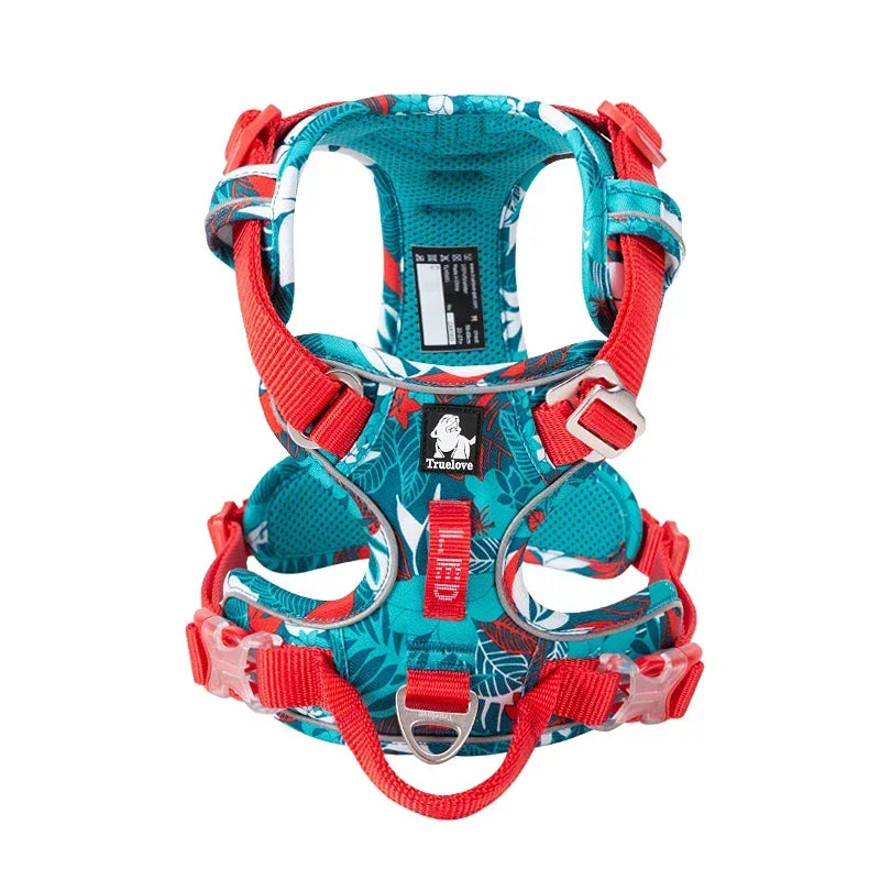 Dog Harness Camouflage Reflective Nylon Special Edition and Upgrade Version Easy to Adjust