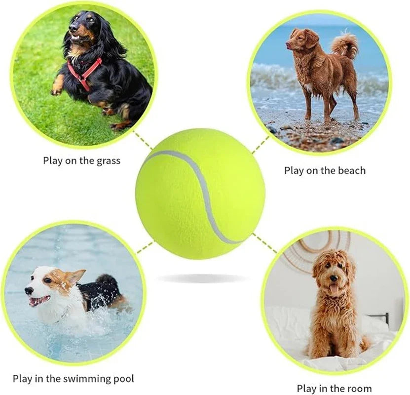 1 Pack 9.5 inch Tennis Ball for Pets  Outdoor/Indoor Sports Training Supplies