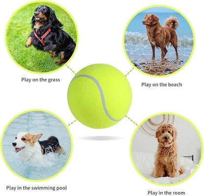 1 Pack 9.5 inch Tennis Ball for Pets  Outdoor/Indoor Sports Training Supplies
