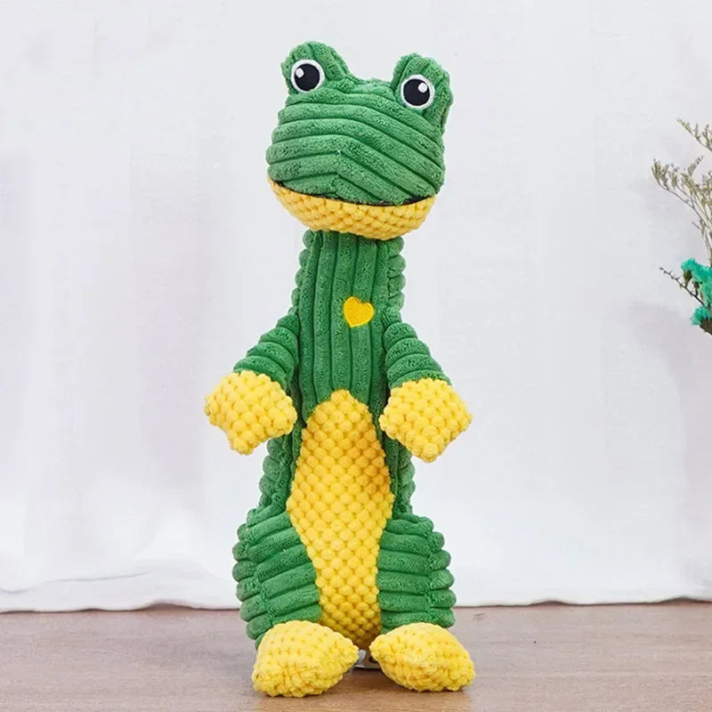 These Squeaky Plush Pet Toys feature fun animal shapes and durable designs, perfect for medium to large dogs who love to chew, play, and stay entertained.