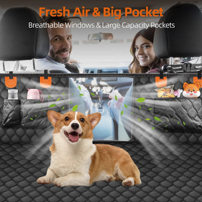 Back Seat Extender for Dogs. Holds 400LBS, Non-Slip Hardbottom Waterproof