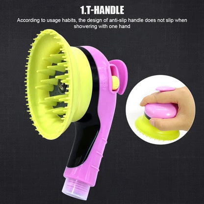 Massage Shower Head Bath Brush Dogs/Cats