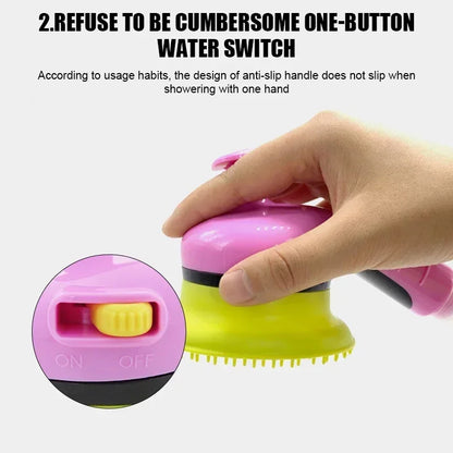 Massage Shower Head Bath Brush Dogs/Cats
