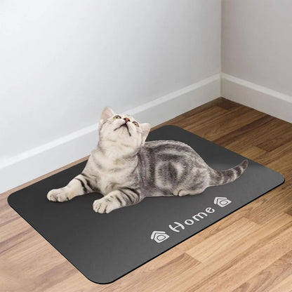 Pet Feeding Mat. Food Spill Prevention.