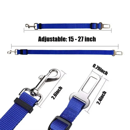 Dog Car Seat Belt. Travel Pets Accessories Dog Leash Collar Breakaway