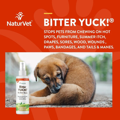 Bitter No Chew Spray Dogs Cats Training Aid Water-Based Formula Stops Chewing on Furniture Paws Wounds Plants 8 fl oz