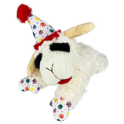 Lamb Chop Plush Dog Toy with Squeaker Interactive Puppy Toy for Small Medium Dogs