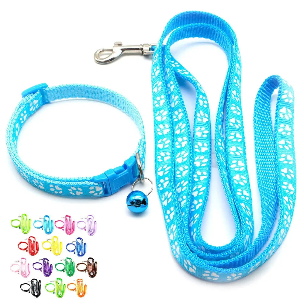 Dog/Cat Leash. Adjustable Leash and Collar for your Puppy. Outdoor Walking