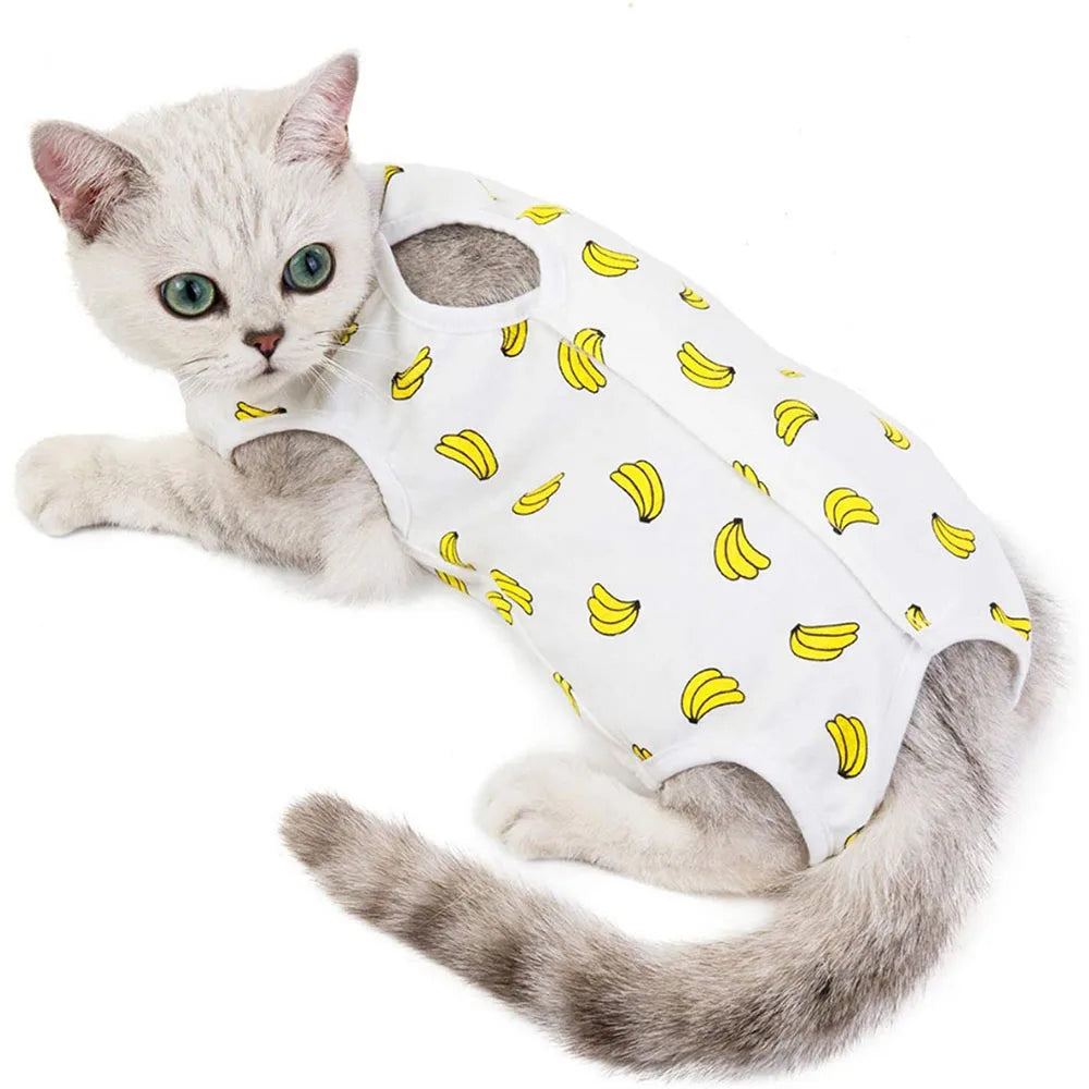 Recovery Suit for Pets E-Collar Alternative, Abdominal Skin Anti Licking Pajamas