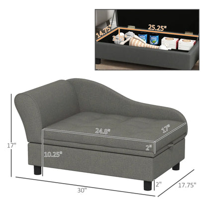 Dog Sofa for Small Medium Dogs with Storage