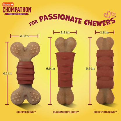 Durable Dual-Textured Dog Chew Toy Rib Shape Promotes Dental Health Chicken Beef Flavor Easy Grip Washable Medium Dogs