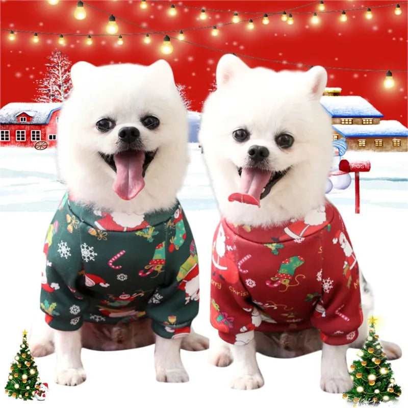 Christmas Outfit. Warm Lining Sweater. Soft, Breathable, Pullover