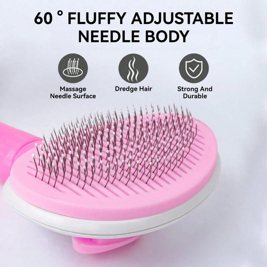 Self Cleaning Stainless Steel Pet Comb