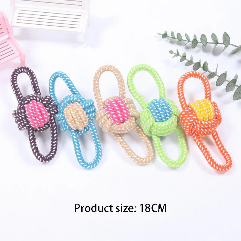 Interactive Cotton Rope Mini Toys.  Ball for Dogs. Chew Toy for Large Small Dogs