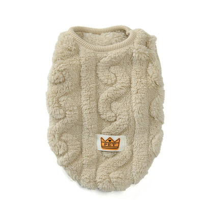 Fleece Dog Jacket For Small Medium Dogs Cats. Autumn Winter Vest Clothing