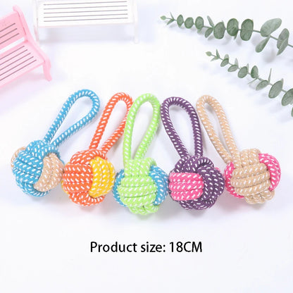 Interactive Cotton Rope Mini Toys.  Ball for Dogs. Chew Toy for Large Small Dogs