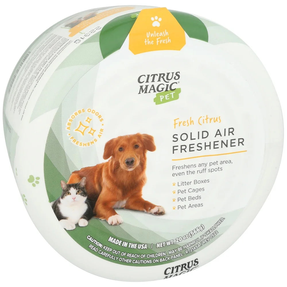 Solid Odor Absorber Pet Air Freshener Long Lasting Citrus Fragrance Deodorizing Formula