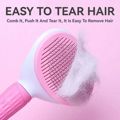Self Cleaning Stainless Steel Pet Comb