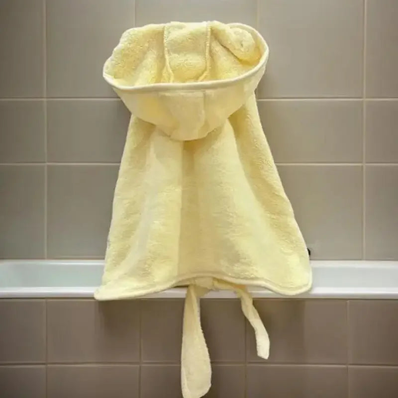 Soft Drying Bathrobes For Pets. Hoodies Super Absorbent Cleaning Necessary