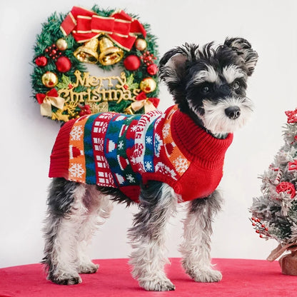 Puppy/Kitten Sweaters for Christmas. Winter Warm Pet Knitwear Clothing for Small Dogs/Cat Costumes