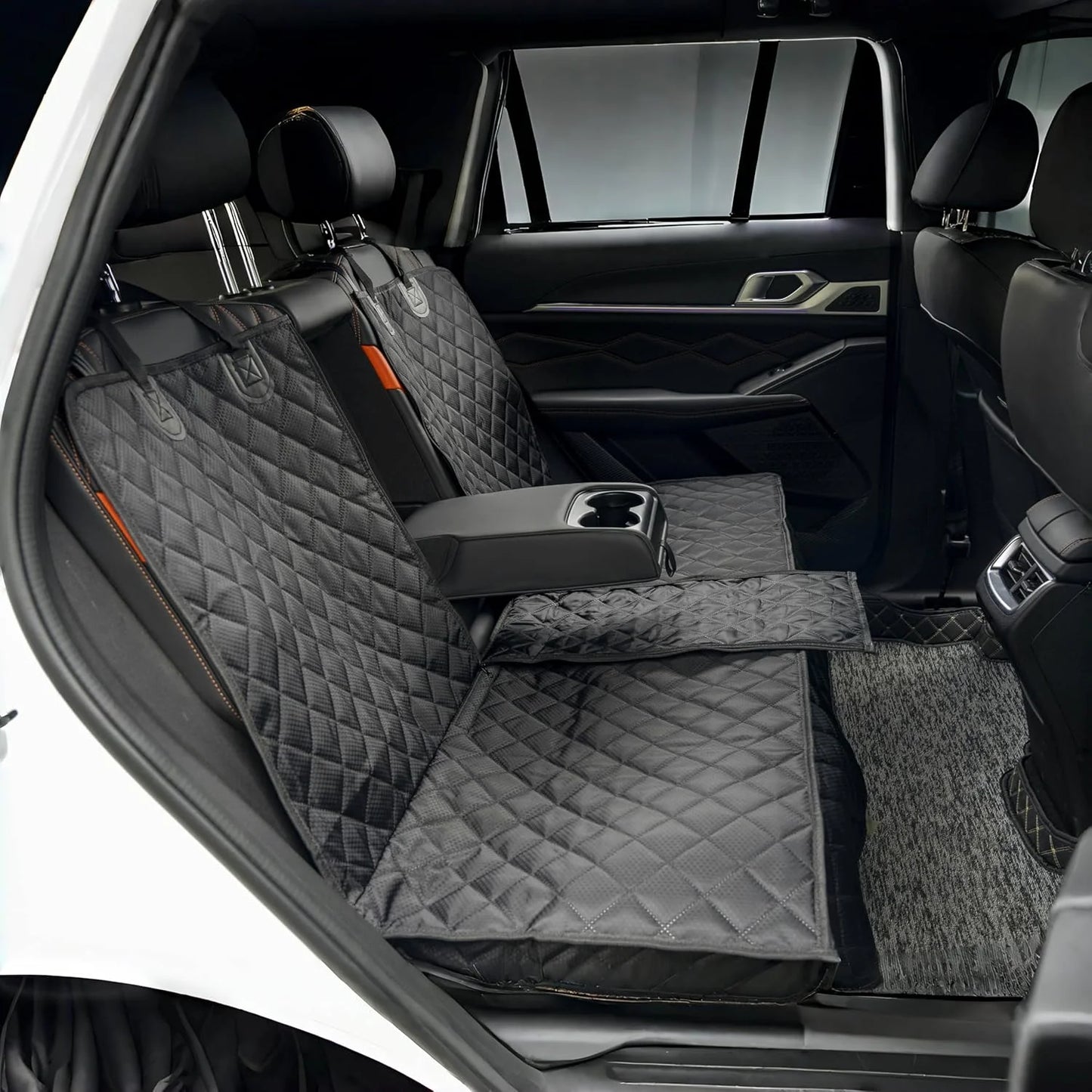 Dog Car Seat Cover, Back Seat Cover for Dogs  Waterproof Bench Seat Cover, Non-Slip