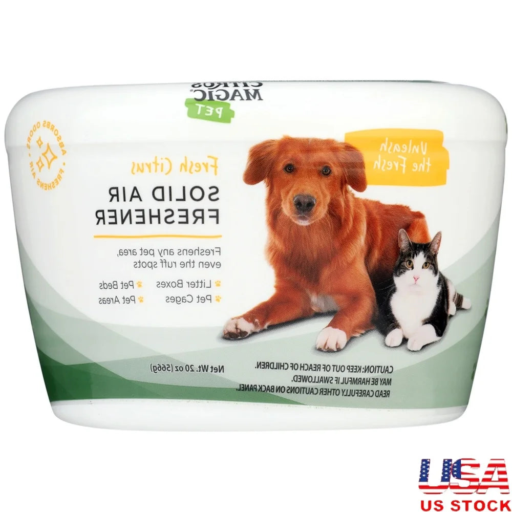 Solid Odor Absorber Pet Air Freshener Long Lasting Citrus Fragrance Deodorizing Formula