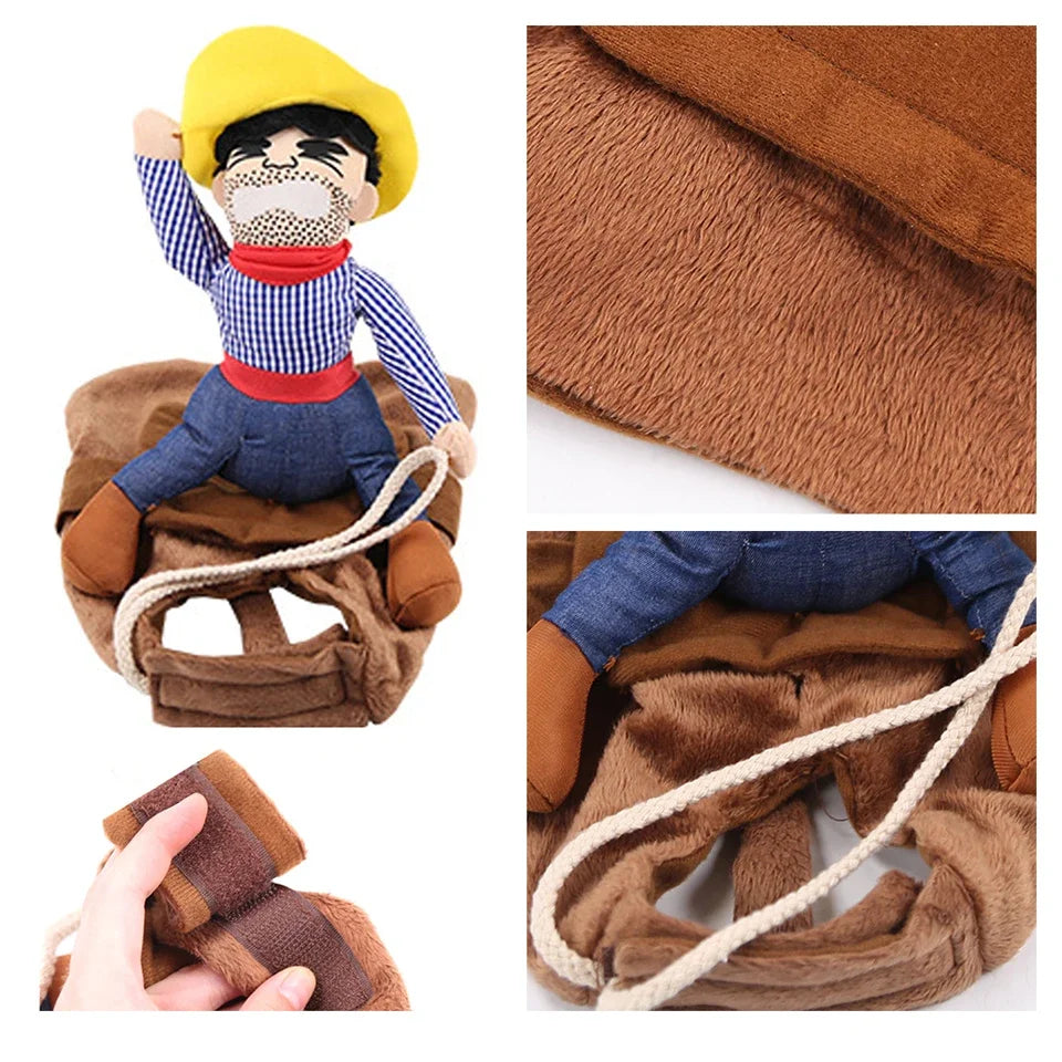 Halloween Party Dog Clothes Funny Cowboy Dressing Up Jacket Coats