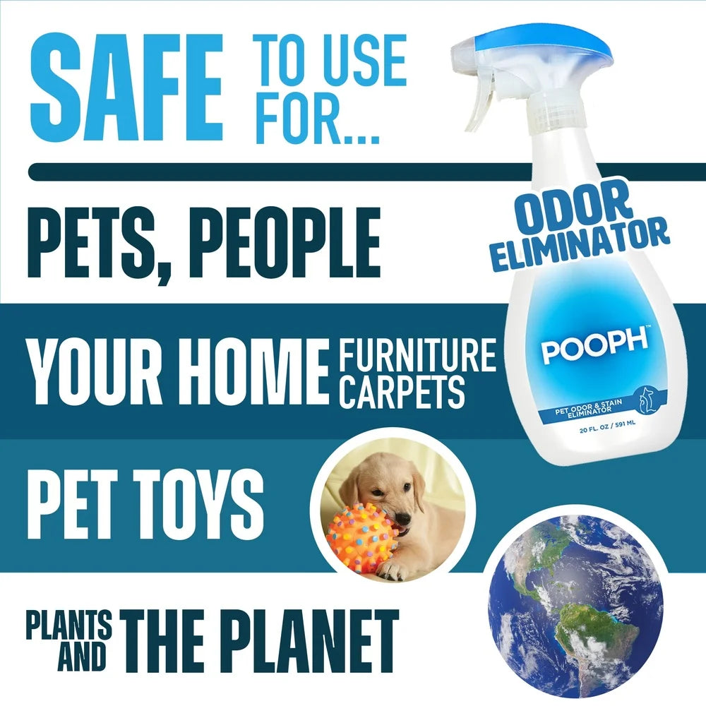 3 Pack Pet Odor Eliminator Spray Fragrance Free Safe Pets Fast Acting Odor Removal Home Carpet Furniture