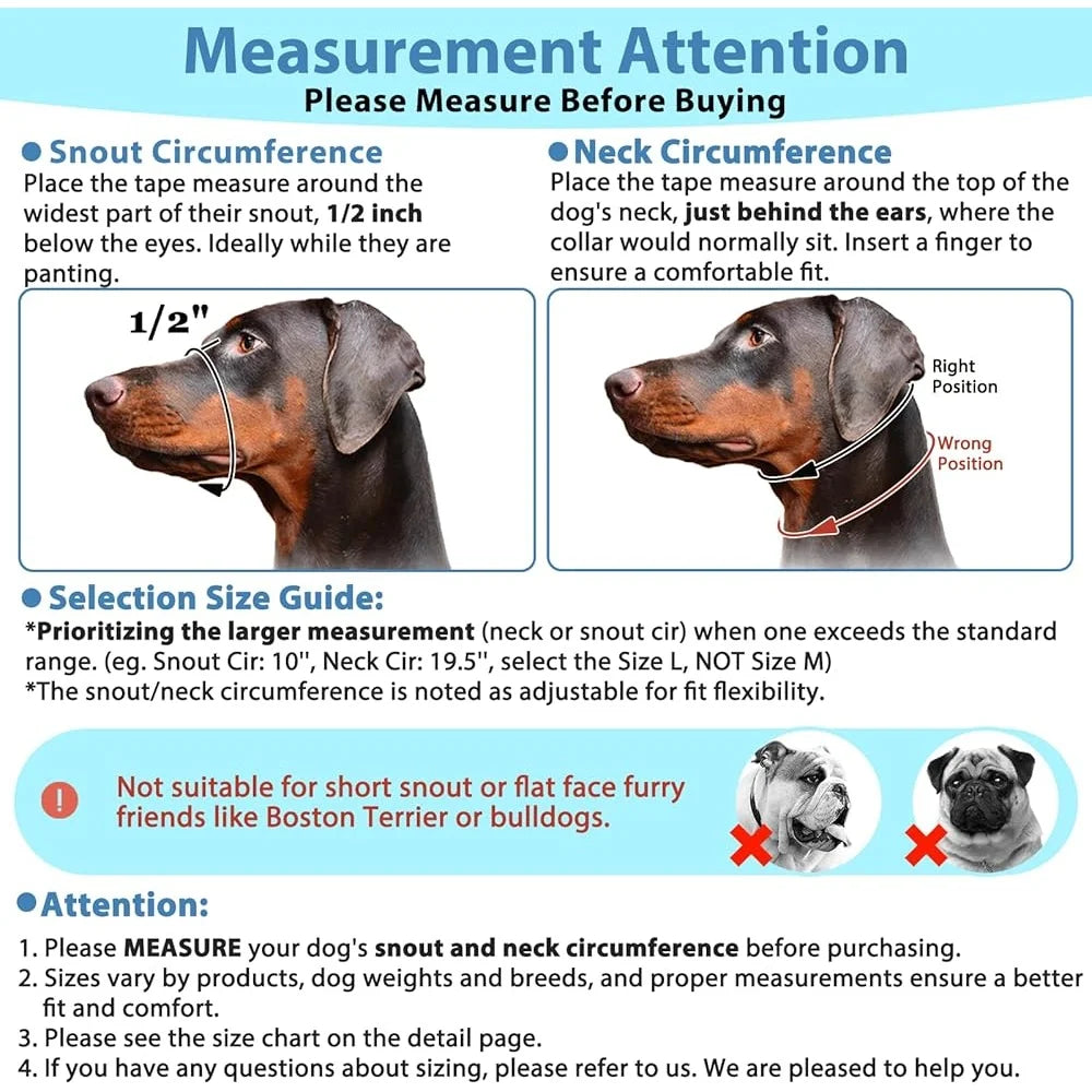 Soft Dog Head Collar No Pull Adjustable Training Halter Padded Safety Nose Leash Reflective Medium Large