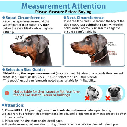 Soft Dog Head Collar No Pull Adjustable Training Halter Padded Safety Nose Leash Reflective Medium Large